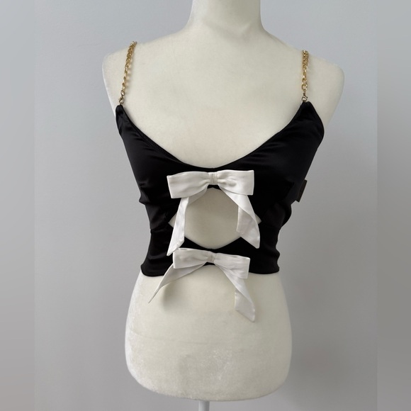 Anthropologie Bow Cutout Bralette Top size small - Picture 4 of 12